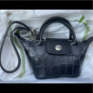 Brand NEW with Box Longchamp Micro Croc Le Pilage Croc Bag